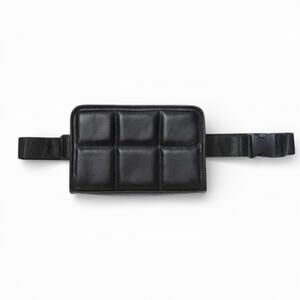 Amanda Uprichard Black Faux Leather Belt Bag - NWOT